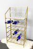 Load image into Gallery viewer, Gold-Colored Metal 25 Bottle Wine Rack

