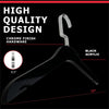 Load image into Gallery viewer, Simply Brilliant Pack of 10 Black Acrylic Clothes Hangers
