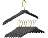 Simply Brilliant Pack of 10 Black Frosted Acrylic Hangers