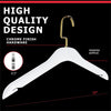 Load image into Gallery viewer, Simply Brilliant Pack of 10 Frosted Acrylic Hanger with Gold Hooks
