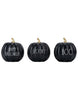 Rae Dunn “Happy Halloween” Set of 3 Black and White Pumpkins