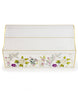 Papyrus Two Compartments Acrylic Desk Letter Organizer with Floral Design