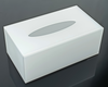 Simply Brilliant Rectangular White Acrylic Tissue Box