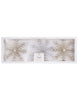 Becki Owens Set 3 Gold-Silver Snowflake Christmas Ornaments