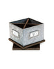 Rae Dunn Metal and Wood Office Supplies Rotating Organizer