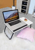 Load image into Gallery viewer, “Create” White Folding Rae Dunn Laptop Desk for Bed
