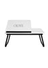 Load image into Gallery viewer, “Create” White Folding Rae Dunn Laptop Desk for Bed
