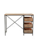Rae Dunn “Things” Black Metal Wooden Desk with Drawers