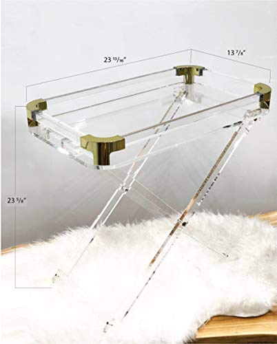 Clear Acrylic Foldable Tray Table