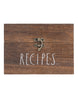 Rae Dunn “Recipe” Wooden Rustic Recipe Box for Cards