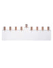 Load image into Gallery viewer, Acrylic Menorah with Rose Gold Hardware Holders 30 MM
