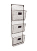 3 Tiers Wired Wall Mounting Magazine and File Organizer