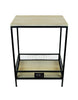 Rae Dunn “Things” Two-Tiers Side Table with Basket
