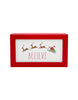 Rae Dunn “Believe” Christmas Sign with Santa and Reindeers