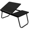 Portable Black Folding Desk for Bed with Adjustable Top