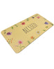 Load image into Gallery viewer, Floral Kitchen Mat Yellow - Side Angle
