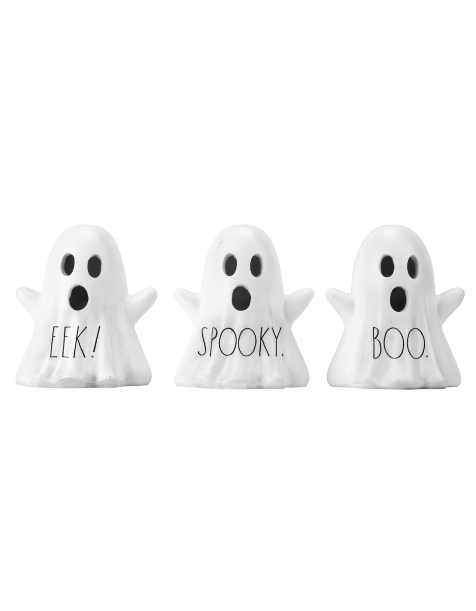 Rae Dunn “Boo” Set of 3 Ghost Halloween Decorations | DesignStyles