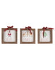 Rae Dunn “Believe” Wooden Framed Christmas Ornaments