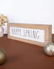 Load image into Gallery viewer, Wood Happy Spring Sign - Lifestyle Picture
