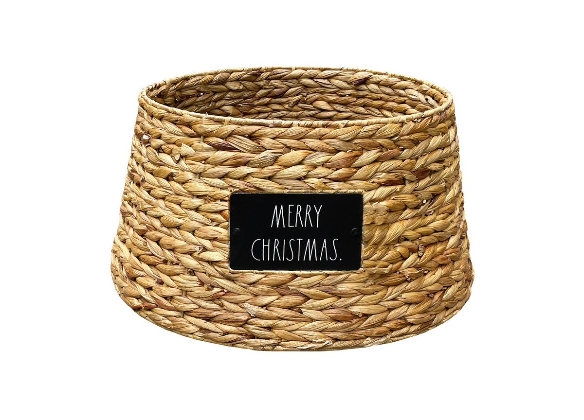 Rae Dunn “Merry Christmas” Woven Seagrass Tree Collar DesignStyles