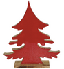 Load image into Gallery viewer, Red Wooden Christmas Tree Cutout Desk Decoration
