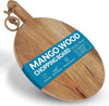 Load image into Gallery viewer, Round-Shape Mango Wood Cutting Board with Handle
