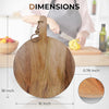 Load image into Gallery viewer, Round-Shape Mango Wood Cutting Board with Handle
