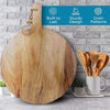 Load image into Gallery viewer, Round-Shape Mango Wood Cutting Board with Handle
