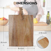 Load image into Gallery viewer, Squared Shape Mango Wood Cutting Board with Handle
