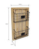 Load image into Gallery viewer, Dimensional image of the file holder. The measurements are shown: 14.55 inches in length, 3.15 inches in depth, and 23.6 inches in height. The background of the picture is white.
