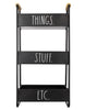 Rae Dunn “Things – Stuff – Etc.” Metal 3-Tier Table Caddy