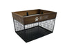 Load image into Gallery viewer, Rae Dunn “My Stuff” Set of 2 Black Wired Metal Baskets for Pet Supplies
