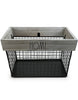Rae Dunn “Home” Black Wired Basket with Wooden Frame