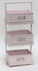 Load image into Gallery viewer, Rae Dunn “Dream – Create – Inspire” Pink Metal 3-Tier Caddy
