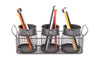 Load image into Gallery viewer, Metal Wire Desk Organizer with 3 Circular Holders
