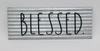 Load image into Gallery viewer, Rae Dunn Galvanized "Blessed" Plaque
