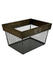 Load image into Gallery viewer, Rae Dunn “Fresh” Wired Metal Basket with Wooden Top
