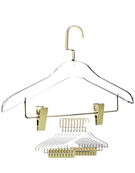 Designstyles Smoke And Frost Acrylic Clothes Hangers, Luxurious