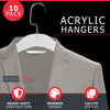 Load image into Gallery viewer, Set of 10 Frosted Acrylic Clothes Hangers
