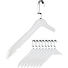 Set of 10 Frosted Acrylic Clothes Hangers