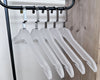 Load image into Gallery viewer, Set of 10 Frosted Acrylic Clothes Hangers
