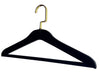 Load image into Gallery viewer, Simply Brilliant Pack of 10 Gold Hook Black Acrylic Hangers with Bars
