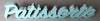 “Patisserie” Mint Green Freestanding Desk Sign