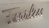 Shiny Metal “Fearless” Desk Sign