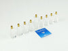 Load image into Gallery viewer, Acrylic Menorah with Gold Hardware 30 MM Candle Holders
