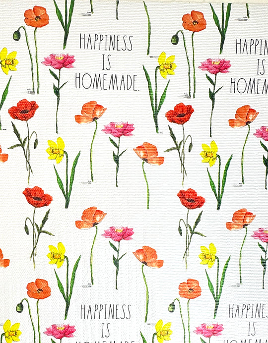 Rae Dunn “Happiness is Homemade” Flower-Themed Shelf Liner