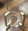 Simply Brilliant Acrylic Washing Cup with Golden Handles