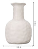 Load image into Gallery viewer, JoJo Fletcher White Hammered Matte Earthenware Vase
