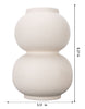 Load image into Gallery viewer, JoJo Fletcher Beige Double Gourd Shape Earthenware Vase
