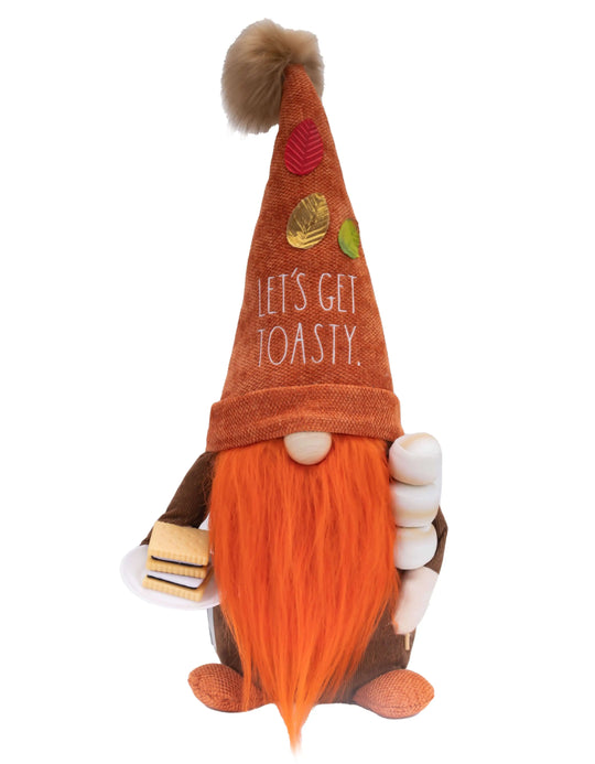 Rae Dunn “Let’s Get Toasty” Autumn-Themed Brown Gnome